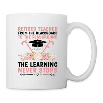Retired Grandma Pensioner Pension Teacher Teach Re - Mug - white - Right