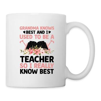 Retired Grandma Pensioner Pension Teacher Teach Re - Mug - white - Right