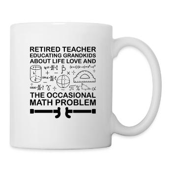 Retired Grandma Pensioner Pension Teacher Teach Re - Mug - white - Right