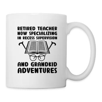 Retired Grandma Pensioner Pension Teacher Teach Re - Mug - white - Right