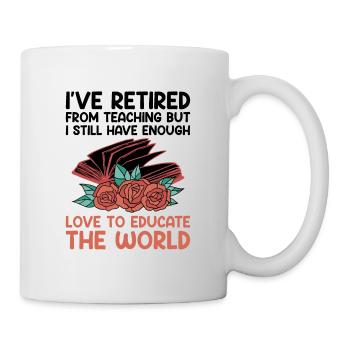 Retired Grandma Pensioner Pension Teacher Teach Re - Mug - white - Right
