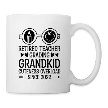 Retired Grandma Pensioner Pension Teacher Teach Re - Mug - white - Right