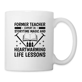 Retired Grandma Pensioner Pension Teacher Teach Re - Mug - white - Right