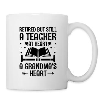 Retired Grandma Pensioner Pension Teacher Teach Re - Mug - white - Right