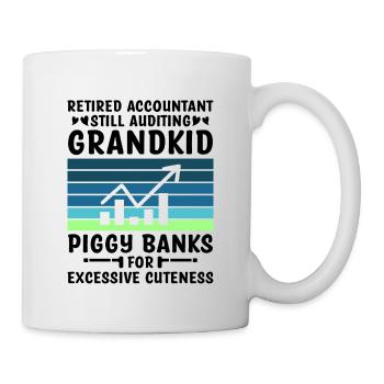 Pensionierte Oma Rentner Pension Buchhalter Bank - Tasse - Weiß - Rechts