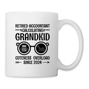 Grand-mère à la retraite Pensioner Comptable Banque - Mug blanc - blanc - Droite