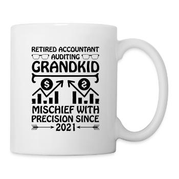 Pensionierte Oma Rentner Pension Buchhalter Bank - Tasse - Weiß - Rechts