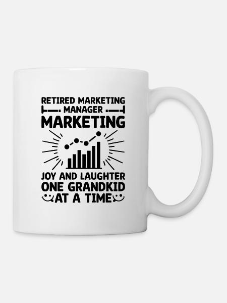 Pensionierte Oma Rentner Rentenvermarkter Marketi - Tasse - Weiß
