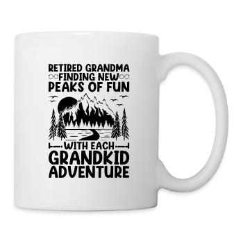 Hiking Retired Grandma Pensioner Pension Hiker Tre - Mug - white - Right