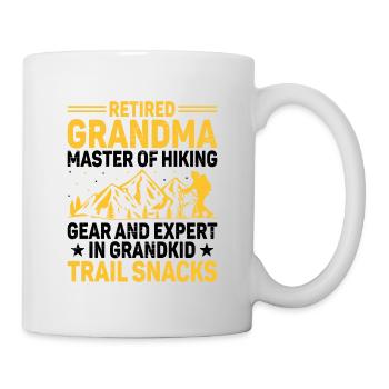 Hiking Retired Grandma Pensioner Pension Hiker Tre - Mug - white - Right