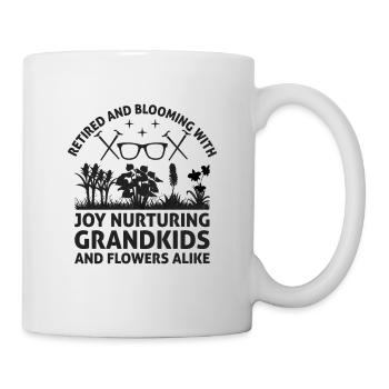Gärtner im Ruhestand Oma Rentner Gartenbau Garde - Tasse - Weiß - Rechts