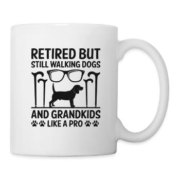Hundeliebhaber Rentner Oma Rentner Hundebesitzer Hund Hund - Tasse - Weiß - Rechts