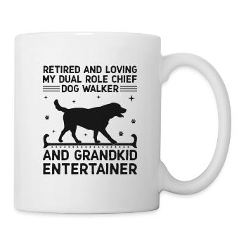 Hundeliebhaber Rentner Oma Rentner Hundebesitzer Hund Hund - Tasse - Weiß - Rechts