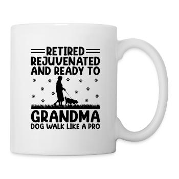 Hundeliebhaber Rentner Oma Rentner Hundebesitzer Hund Hund - Tasse - Weiß - Rechts