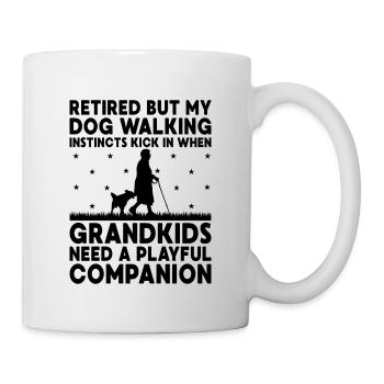Hundeliebhaber Rentner Oma Rentner Hundebesitzer Hund Hund - Tasse - Weiß - Rechts