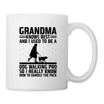 Hundeliebhaber Rentner Oma Rentner Hundebesitzer Hund Hund - Tasse - Weiß - Rechts