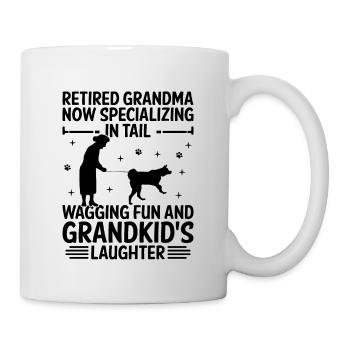 Hundeliebhaber Rentner Oma Rentner Hundebesitzer Hund Hund - Tasse - Weiß - Rechts
