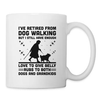 Hundeliebhaber Rentner Oma Rentner Hundebesitzer Hund Hund - Tasse - Weiß - Rechts