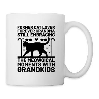 Amoureux des chats Grand-mère retraitée Retraité Propriétaire de chat Chat - Mug blanc - blanc - Droite