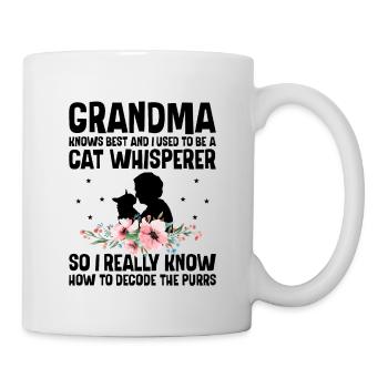 Amoureux des chats Grand-mère retraitée Retraité Propriétaire de chat Chat - Mug blanc - blanc - Droite