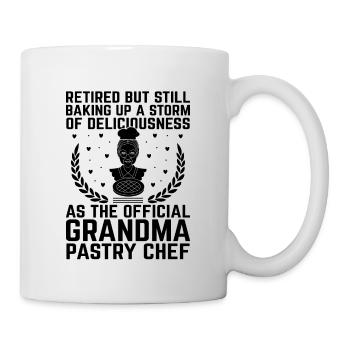 Amoureux des chats Grand-mère retraitée Retraité Propriétaire de chat Chat - Mug blanc - blanc - Droite