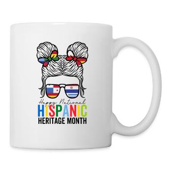 National Hispanic Heritage Month Unordentliches Brötchen - Tasse - Weiß - Rechts