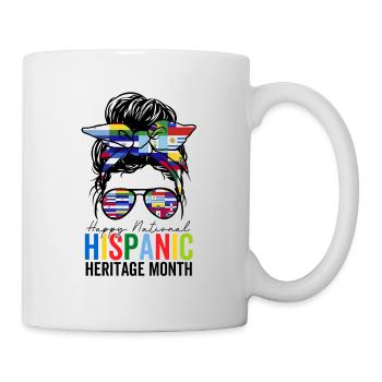 National Hispanic Heritage Month Spanish American - Mug - white - Right