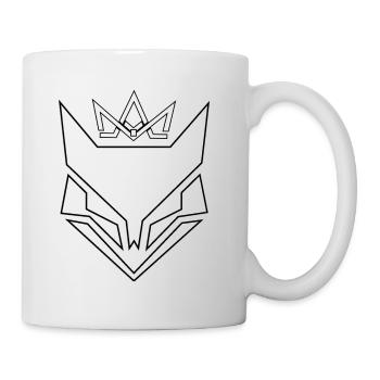 DLS White Black Outlines Crown - Mug - white - Right