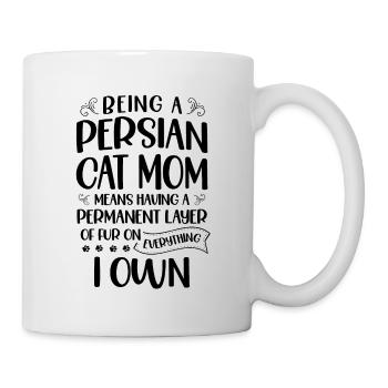 Perserkatze Katzenliebhaber Katzenbesitzer Perserlanghaar C - Tasse - Weiß - Rechts