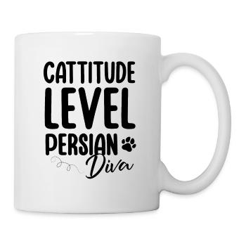 Perserkatze Katzenliebhaber Katzenbesitzer Perserlanghaar C - Tasse - Weiß - Rechts