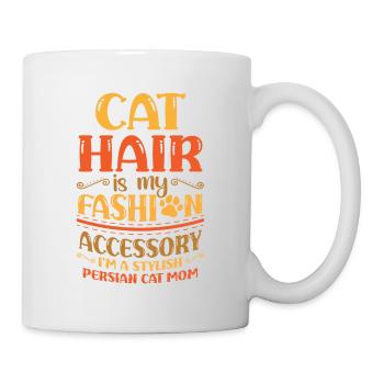 Perserkatze Katzenliebhaber Katzenbesitzer Perserlanghaar C - Tasse - Weiß - Rechts