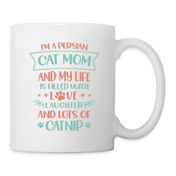 Chat persan Chat Amoureux Propriétaire de chat Persan Longhair C - Mug blanc - blanc - Droite