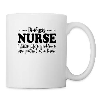 Dialysis Nurse Funny Kidney Nurses Nephrology - Mug - white - Right
