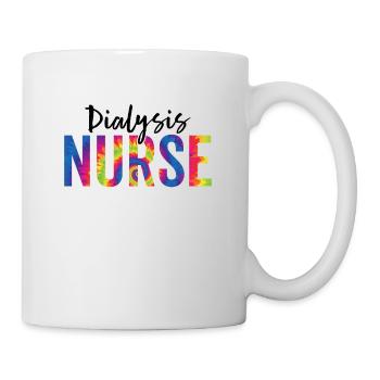 Nurse Funny Dialysis Tie Dye Dialysis Nurse - Mug - white - Right