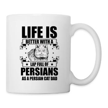 Chat persan Chat Amoureux Propriétaire de chat Persan Longhair C - Mug blanc - blanc - Droite