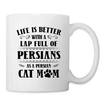 Chat persan Chat Amoureux Propriétaire de chat Persan Longhair C - Mug blanc - blanc - Droite