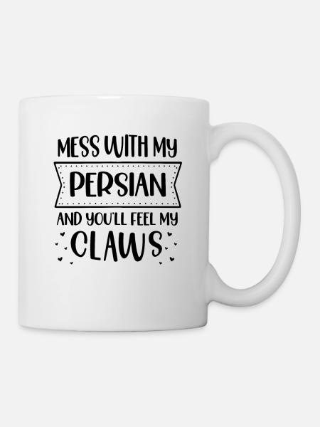 Perserkatze Katzenliebhaber Katzenbesitzer Perserlanghaar C - Tasse - Weiß