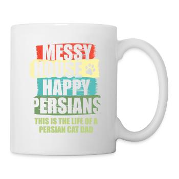 Chat persan Chat Amoureux Propriétaire de chat Persan Longhair C - Mug blanc - blanc - Droite