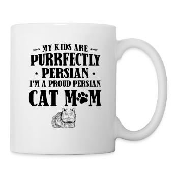 Perserkatze Katzenliebhaber Katzenbesitzer Persisch Langhaar C - Tasse - Weiß - Rechts