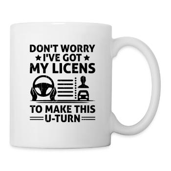 Driving License Passed New Driver Permit Driving S - Mug - white - Right