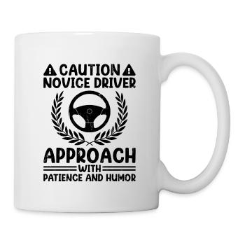 Permis de conduire passé Nouveau permis de conduire S - Mug blanc - blanc - Droite