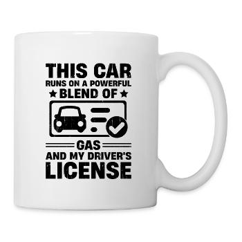 Führerschein bestanden Neuer Führerschein Fahren S - Tasse - Weiß - Rechts