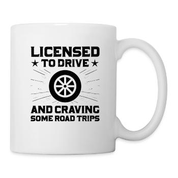 Führerschein bestanden Neuer Führerschein Fahren S - Tasse - Weiß - Rechts
