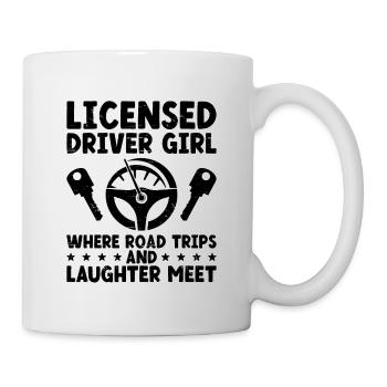 Permis de conduire passé Nouveau permis de conduire S - Mug blanc - blanc - Droite