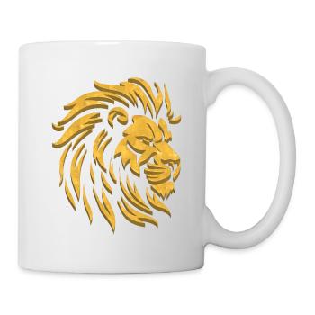 Golden Lion | Lion Head Gold - Mug - white - Right