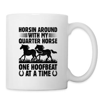 American Quarter Horse Reitpferd Liebhaber Hors - Tasse - Weiß - Rechts
