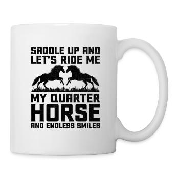 American Quarter Horse Equestrian Horse Lover Hors - Mug - white - Right