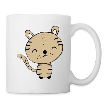 Tiger - Tasse - Weiß - Rechts