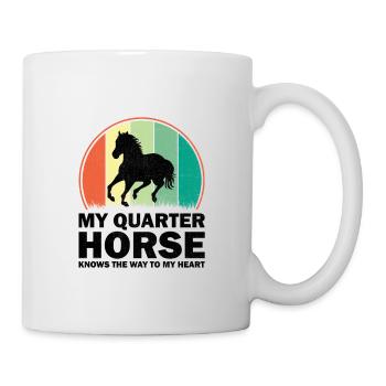 American Quarter Horse Reitpferd Liebhaber Hors - Tasse - Weiß - Rechts