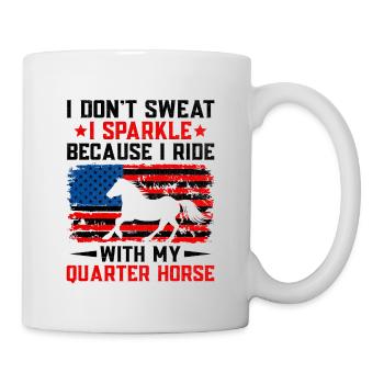 American Quarter Horse Reitpferd Liebhaber Hors - Tasse - Weiß - Rechts